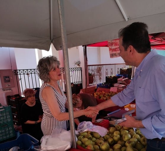 Στη Λαϊκή Αγορά ο Γ. Σακκόπουλος