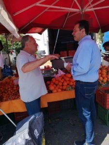 Στη Λαϊκή Αγορά ο Γ. Σακκόπουλος