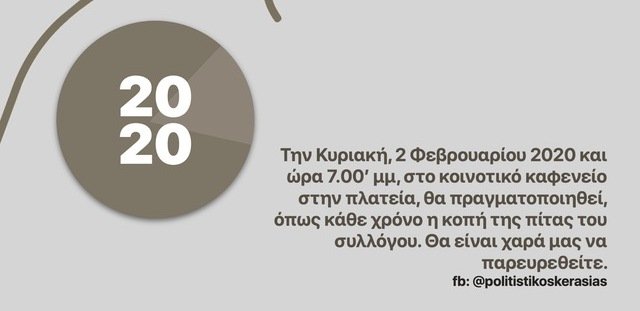 Κόβει την κουλούρα ο Πολιτιστικός Κερασιάς