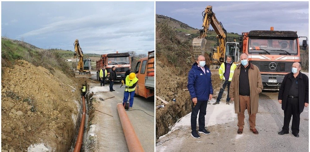 Σε εξέλιξη το έργο αποχέτευσης για Άγιο Γεώργιο και Αερινό