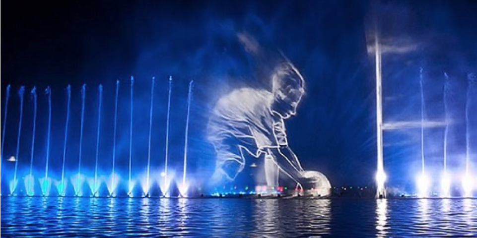 Water Projection στον Πηνειό