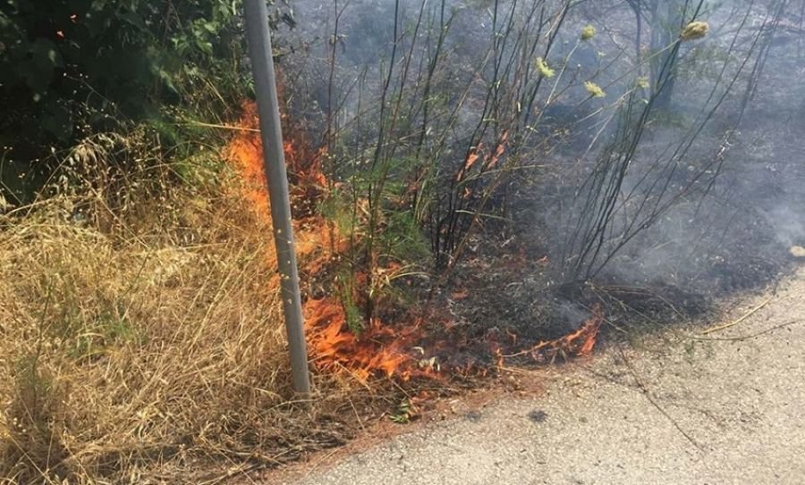 Φωτιά κοντά στην Β’ ΒΙ.ΠΕ. εκδηλώθηκε την Παρασκευή