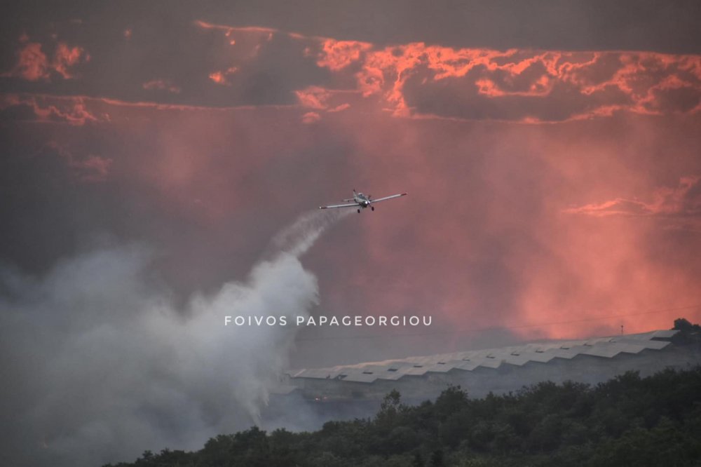 Μεγάλη πυρκαγιά βρέθηκε κοντά στα όρια του Δήμου 