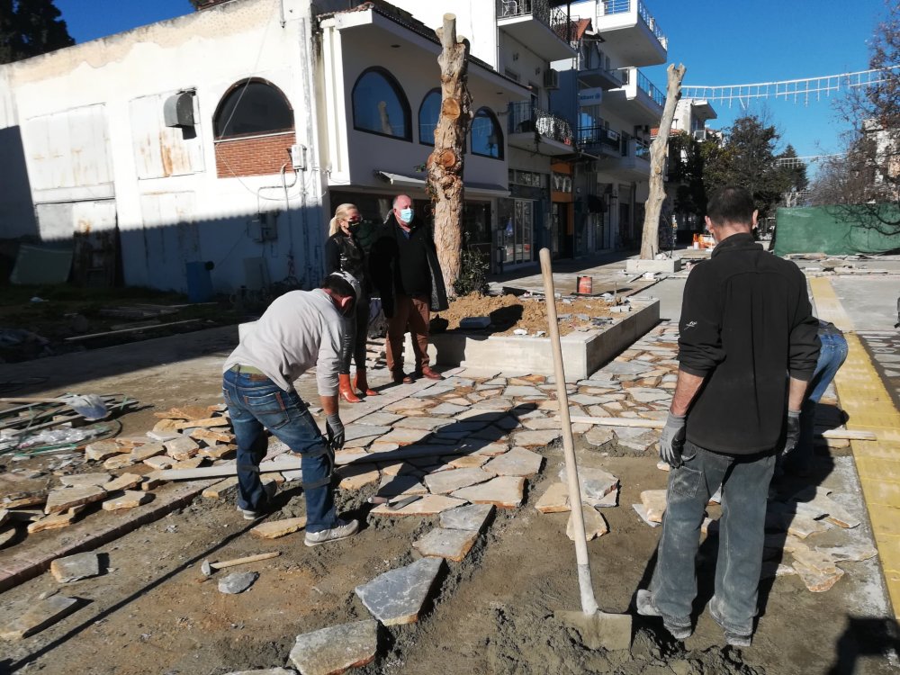 Προχωρούν οι εργασίες στον Πεζόδρομο