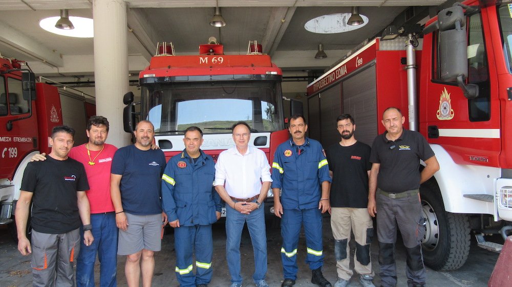 Συνάντηση με τον Διοικητή της Πυροσβεστικής της Β ΒΙ.ΠΕ.