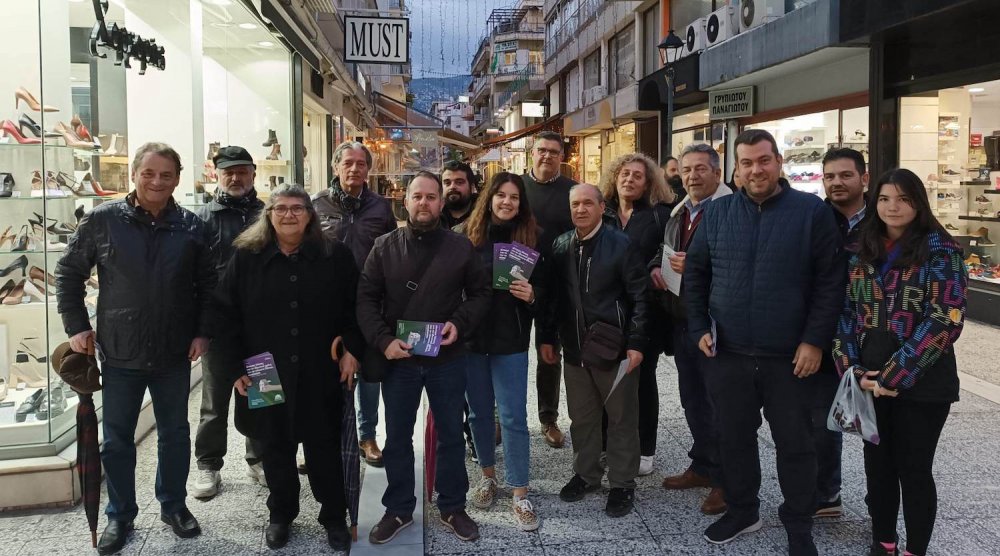 Κλιμάκιο του ΠΑΣΟΚ-Κινήματος Αλλαγής στην αγορά του Βόλου