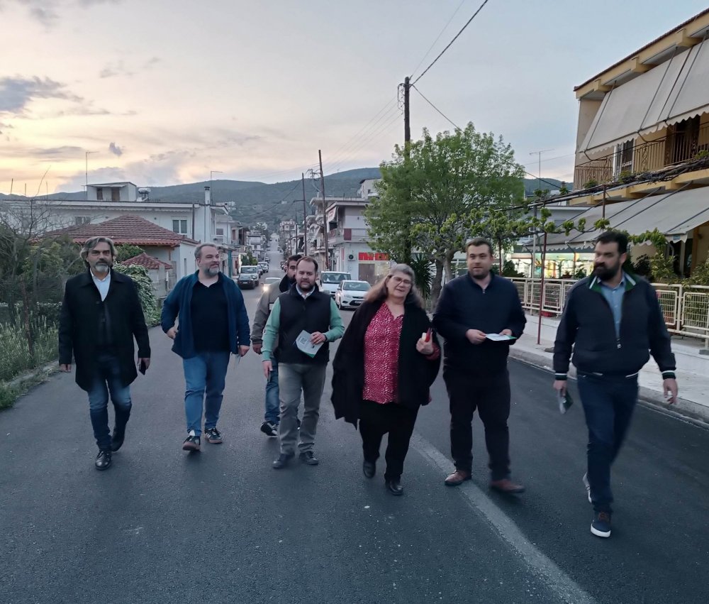 Κλιμάκιο ΠΑΣΟΚ - Κινήματος Αλλαγής Μαγνησίας σε Αισωνία και Νέα Αγχίαλο