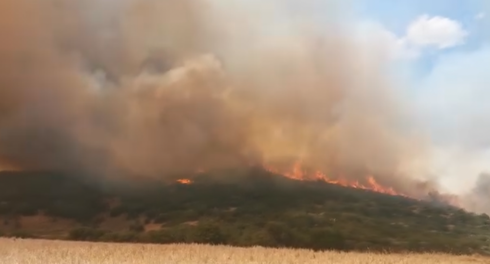 Επιμένει η φωτιά με κατεύθυνση προς Κοκκίνα