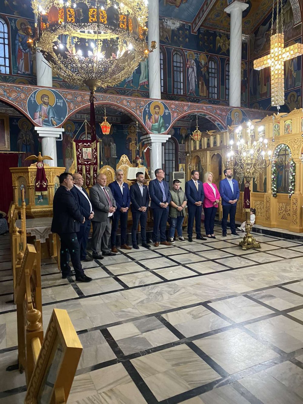 Πλήθος πιστών στους εορτασμούς των Αγίων Κωνσταντίνου και Ελένης