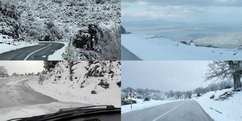 Χιόνισε στα ορεινά του Δήμου Ρήγα Φεραίου