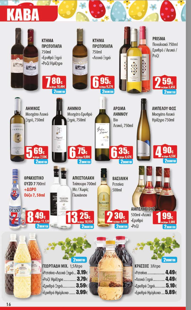 Πασχαλινό Φυλλάδιο Προσφορών στα Ελληνικά Μάρκετ Μακρυνάσιου!