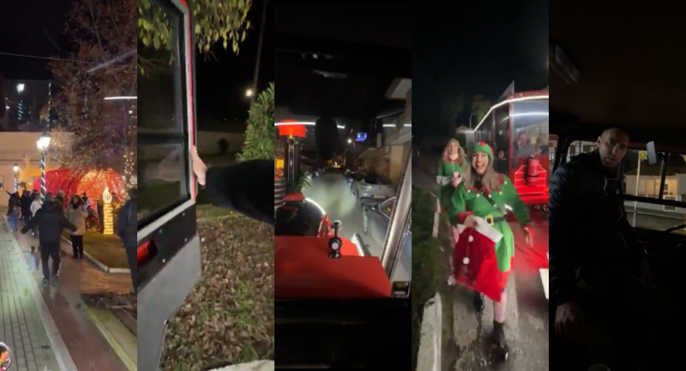 Βίντεο - Βόλτα με το τρενάκι στο νυχτερινό Βελεστίνο!