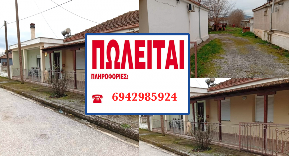 Πωλείται μονοκατοικία σε οικόπεδο ενός στρέμματος στον Ριζόμυλο