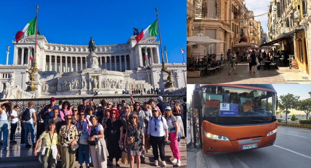Tsinoudis Travel - Αριστες εντυπώσεις από τις εκδρομές σε Ιταλία και Κέρκυρα