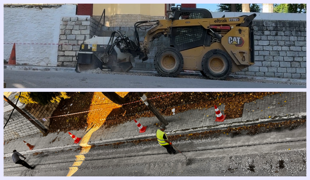 Συνεχίζονται οι εργασίες για τις οπτικές ίνες
