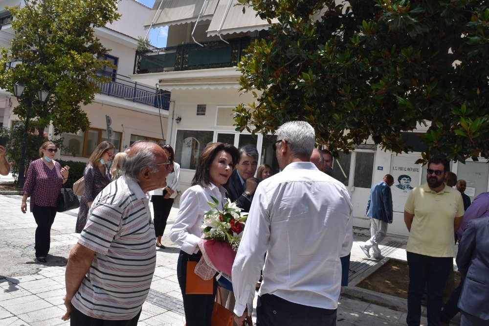 Η επίσκεψη της Γιάννας Αγγελοπούλου - Δασκαλάκη στο Βελεστίνο