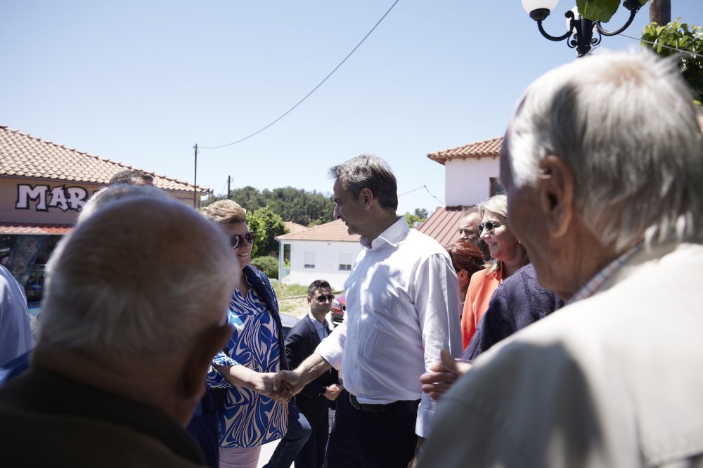 H επίσκεψη του Κ. Μητσοτάκη σε Πλάτανο Αλμυρού - Βελεστίνο - Κανάλια