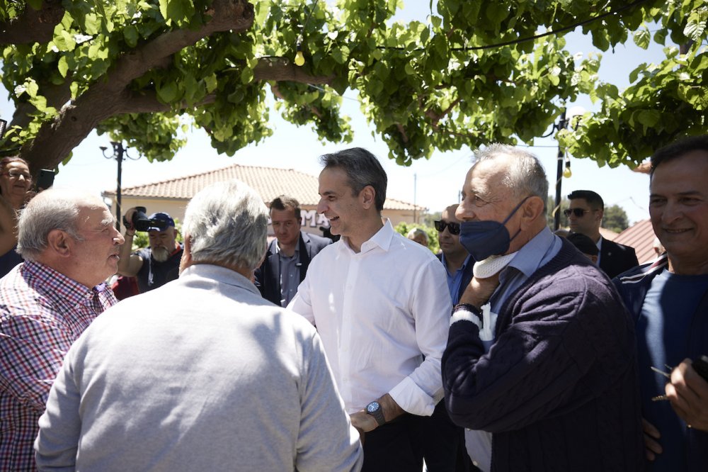 H επίσκεψη του Κ. Μητσοτάκη σε Πλάτανο Αλμυρού - Βελεστίνο - Κανάλια