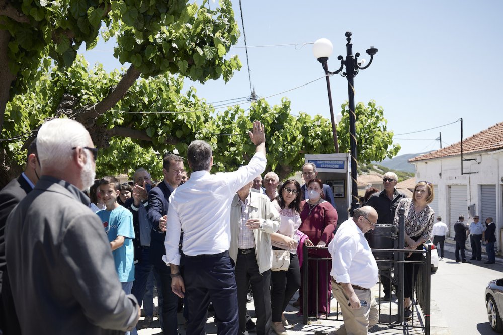 H επίσκεψη του Κ. Μητσοτάκη σε Πλάτανο Αλμυρού - Βελεστίνο - Κανάλια