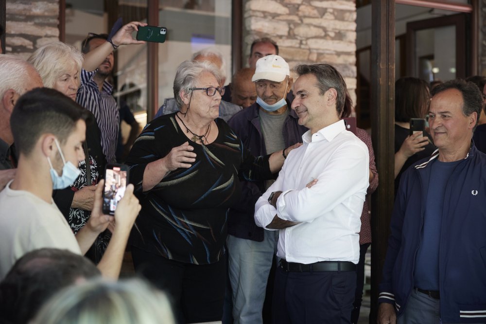 H επίσκεψη του Κ. Μητσοτάκη σε Πλάτανο Αλμυρού - Βελεστίνο - Κανάλια