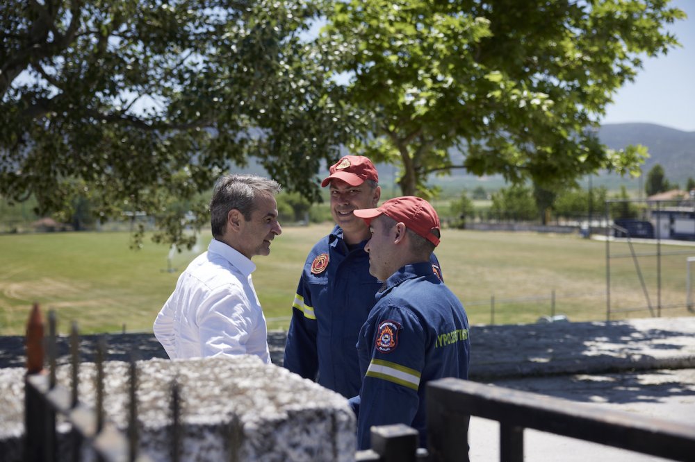 H επίσκεψη του Κ. Μητσοτάκη σε Πλάτανο Αλμυρού - Βελεστίνο - Κανάλια