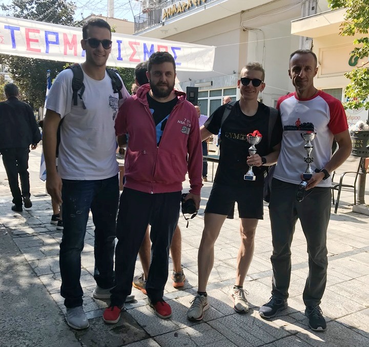 Γιώργος Νιμπής (Fighters), Φοίβος Παπαγεωργίου (Άδμητος), Μιχάλης Σαράντης (Gym Lab), και Νίκος Σιδηρόπουλος (ΓΣ Βελεστίνου)